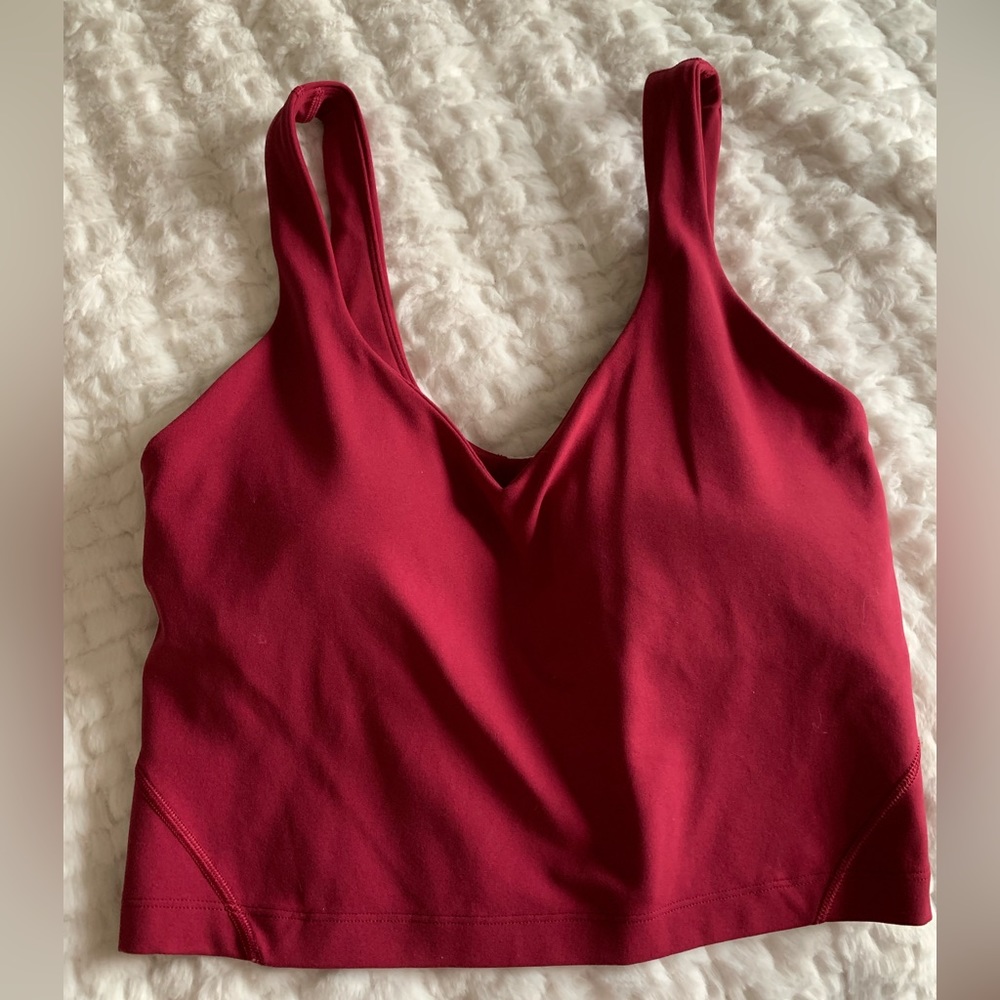 Lululemon align tank in pomegranate size 6